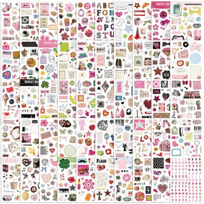 1200Pcs+ Aesthetic Sticker Book