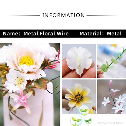 76Yards 26Gauge Golden Metal Floral Wire Flexible Paddle Florist Garden Wire for Flower Arrangement,Crafts,Christmas Wreaths Tree,Garland.