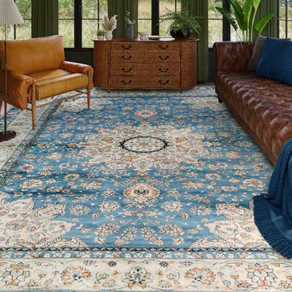 Felice Oriental Floral Medallion Area Rug
