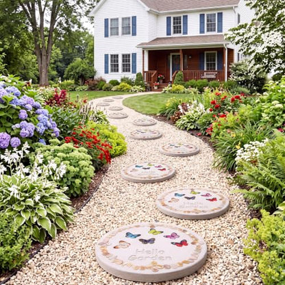 12 Kit DIY Stepping Stone Mold 10 Inch for Garden (12 Count)