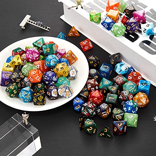 25 Set DND Polyhedral Dice with Storage Pouch