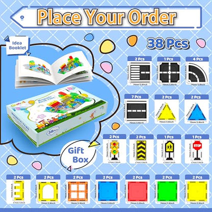 Magnetic Tiles (38 Count)