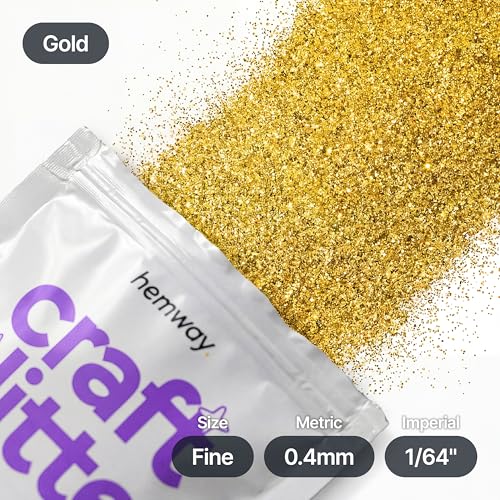 Craft Glitter Gold 100g Fine Glitter (3.5 Ounce)