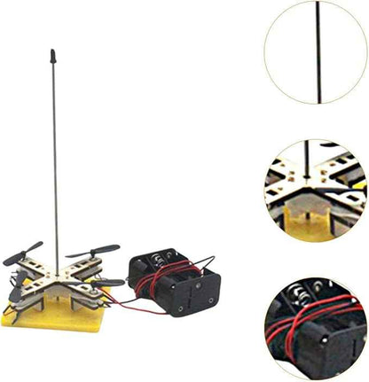 DIY Wooden Drone Toy Set Educational Experiment Kit Stem Projects Toy for
