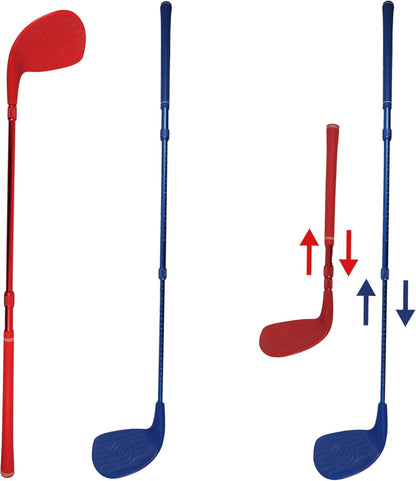 Bucket Birdie Backyard Golf Game — 6 Hole Yard Game with Adjustable Clubs, Flags, Balls, Turf Mats, and Carry Bag — Outdoor Golf Bucket for Adults and Kids