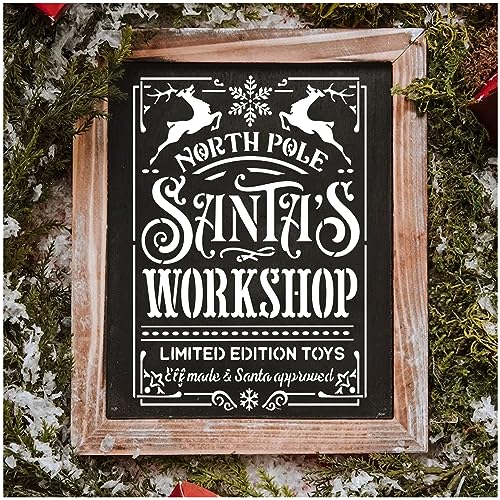 10 Pieces Christmas Stencils Reusable (10 Count)