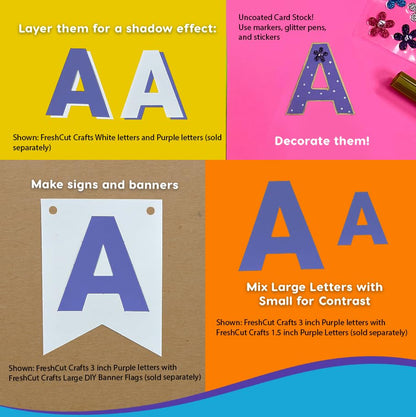 3 Inch Bulletin Board Letters & Numbers