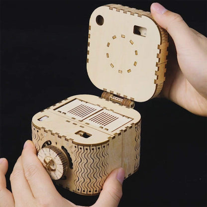 ROKR 3D Wooden Puzzle Mechanical Treasure Box Model DIY Brain Teaser Projects for Adult Age 14+ Birthday Gift Educational Toys Wooden Puzzles for Adults