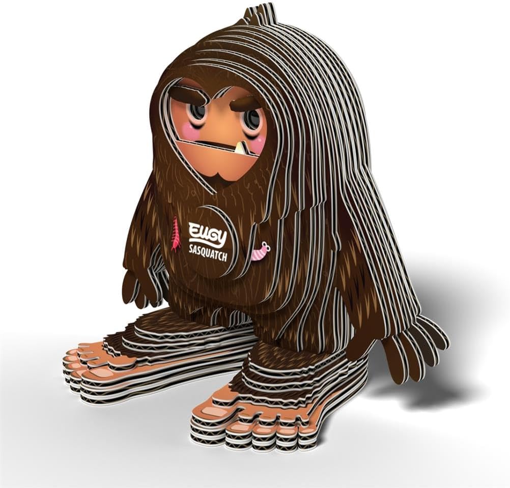 Eugy Sasquatch 3D Puzzle - 31 Piece Eco-Friendly Educational Toy Puzzle for Boys, Girls & Kids Ages 6+