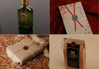 Vintage Santa Claus Monogram Sealing Wax Seal Stamp Wooden Handle Christmas Kit Custom Wedding Invitation Embellishment Christmas Gift Wrap Package Custom Logo Words Design Wax Seal Stamp Set