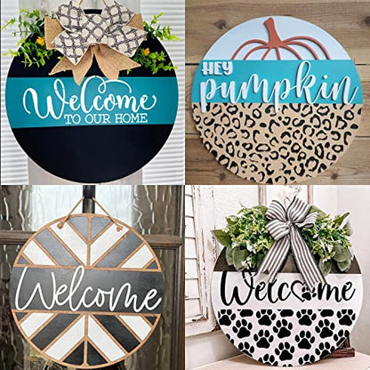 Welcome Stencils for Painting on Wood Welcome Sign Stencil 12"