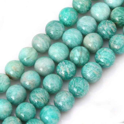 45pcs Adabele Natural Brazil Blue Amazonite Healing Gemstone 8mm Round Loose Beads Gem Stone Spacer for DIY Craft Jewelry Making GE6-8