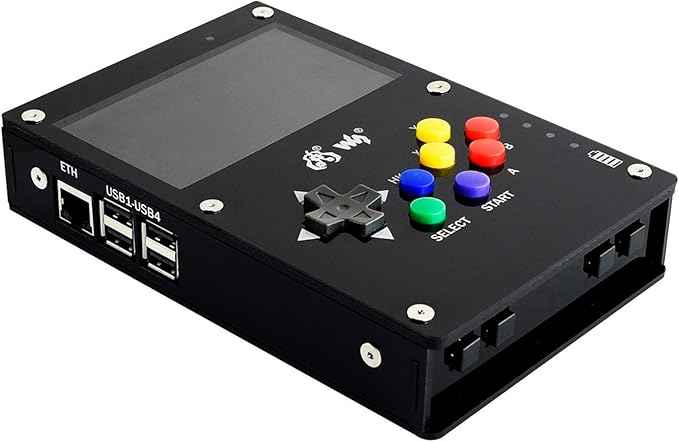 GamePi43 Accessories Kit for Raspberry Pi 4B/3B+/3B/2B/B+ Portable Retro Video Handheld Game Console with 4.3inch IPS Display 800x480 Pixel 60 fps Smooth Gaming Experience Speaker Earphone Jack