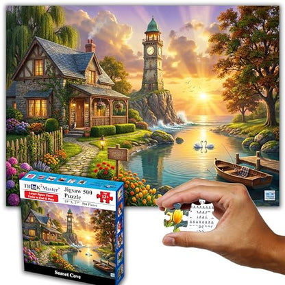 Sunset Cove 500 Pieces Large Format Jigsaw Puzzle