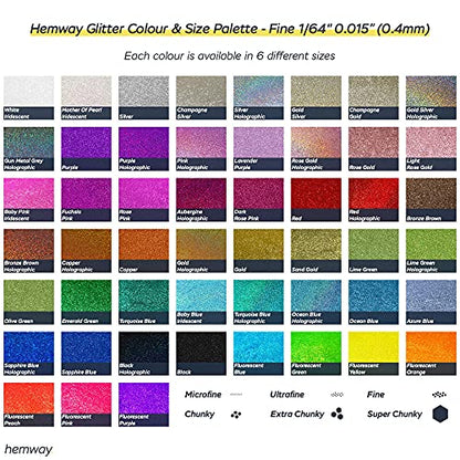 Craft Glitter Sapphire Blue Holographic 100g Fine Glitter (3.5 Ounce)