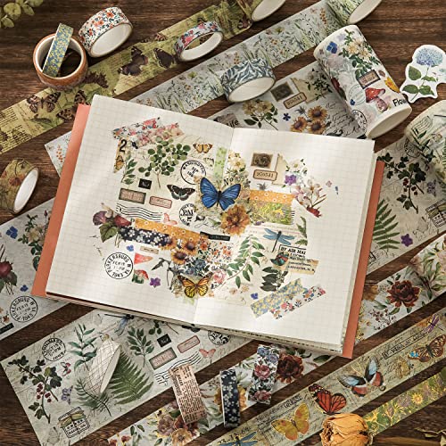 24 Rolls Vintage Washi Tape Set