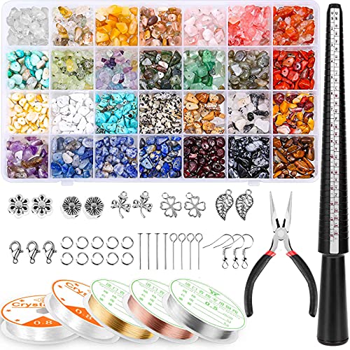 Jewelry Making Kits for Adults Women with 28 Colors Crystal Beads