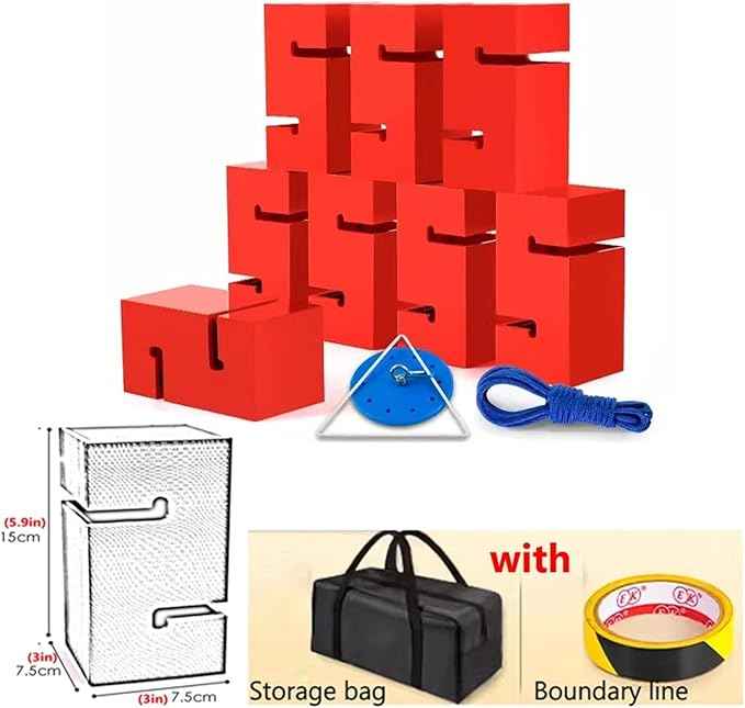 Team Building Team Tower Game Adults Work Outdoor Activities Field Day Teamwork Block Stacking Game Kit for Office School Group