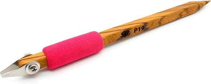 The Original DiamondCore Tools: 4-Pack Pottery Carving Tool Set ‚ P11, P19, FP1, X2, Clay Carving, Ceramic Sculpting, Sgraffito, Relief Fluting (Set 2)