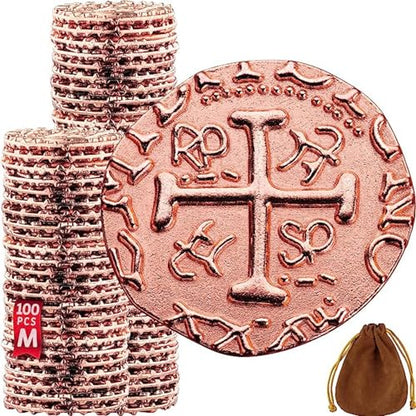 Large Metal Pirate Coins