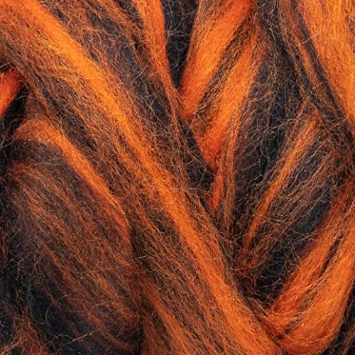 Colored Natural Wool roving (8 Ounce)