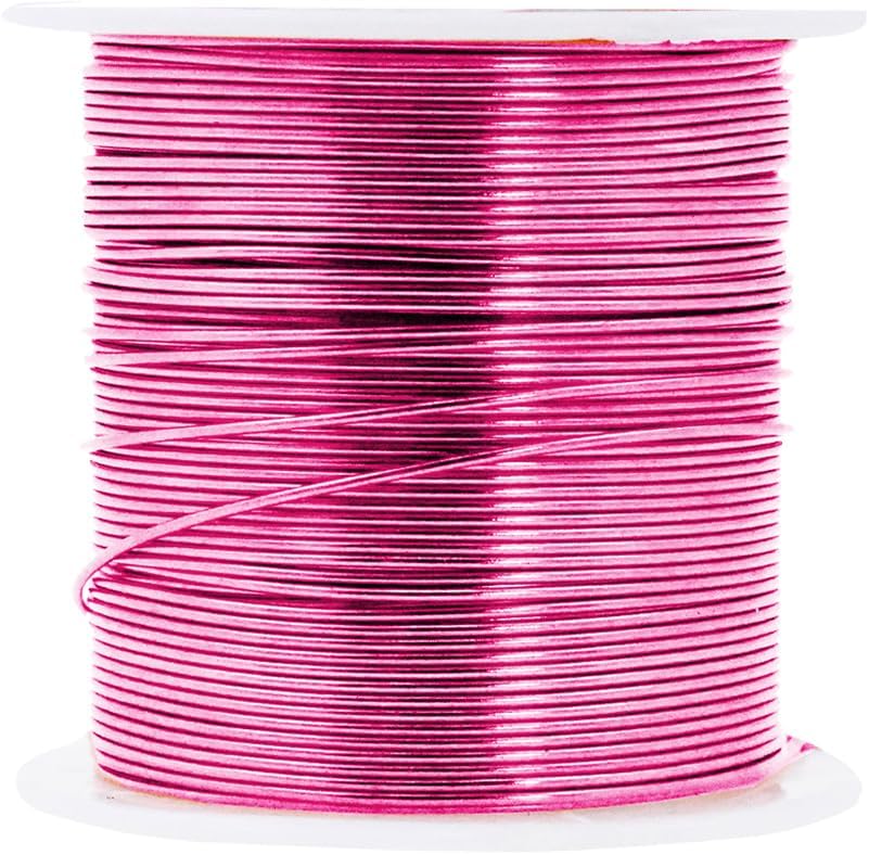 Mandala Crafts 20 Gauge Anodized Aluminum Craft Wire for Jewelry Making - 450 FT Colored Flexible Silver Copper Gold True Blue Purple Pink Wire - Bendable for Bonsai Armature Crafting Sculpting - Crafty Corner