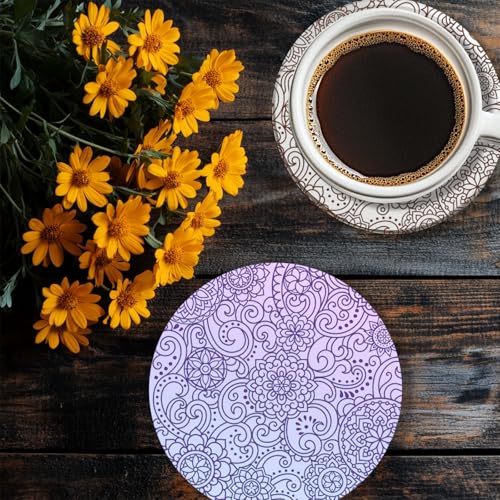 Polymer Clay Texture Sheets Mandala Scroll Pattern 5.5x5.5In