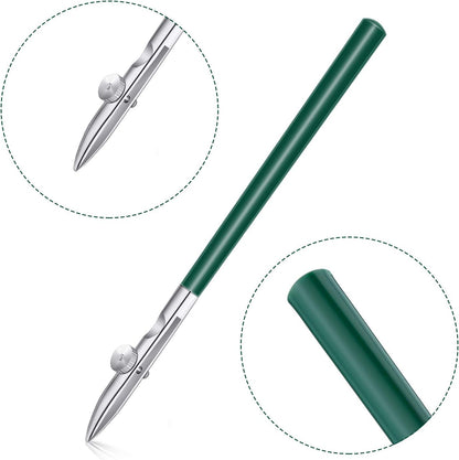 Zonon 6 Pieces Art Ruling Pen 3 Sizes Masking Fluid Pen and 50 x 35 x 5 mm Glue Residue Eraser, Ruling Ink Set for Watercolor Drawing Mounting Art Artists Supplies, No ink(Green)