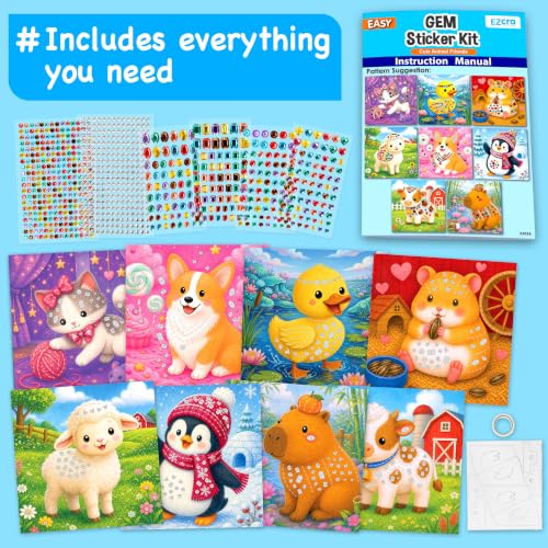 Gem Sticker Kit for Kids