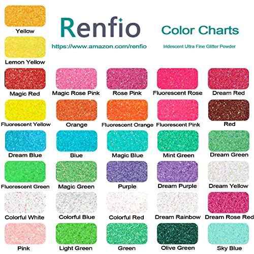 32 Colors Iridescent Glitter Set (31.6055 Ounce)