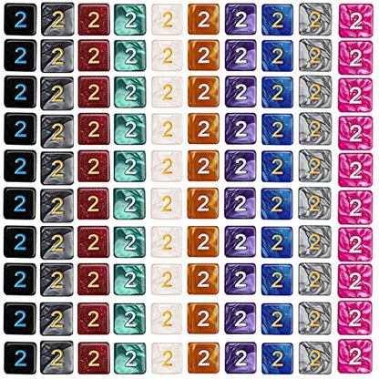 100pcs D6 Dice Set for Dungeon and Dragons (100 Count)
