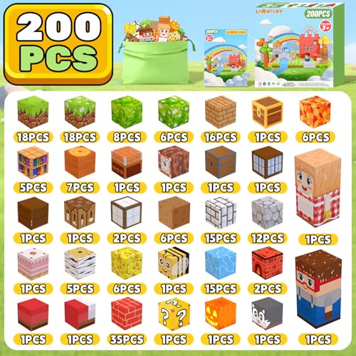 200PCS Magnetic Blocks (200 Count)