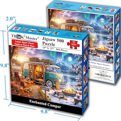 Enchanted Camper 500 Pieces Large Format Jigsaw Puzzle