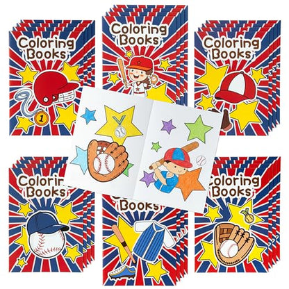 Baseball Coloring Books for Kids (24 Count)