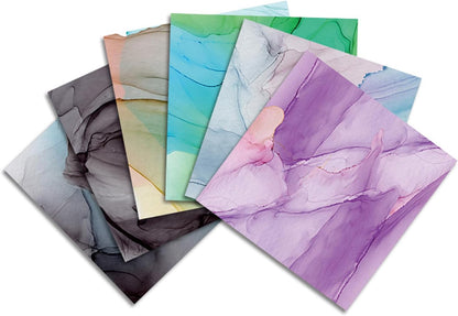 YASMEN Scrapbook Paper Pad 12x12, Marble Patterned Cardstock Paper Pads, Single-Sided Decopodge Paper, DIY Decorative Craft Paper, Scrapbooking Junk Journal Gift Card Making Supplies - 24Sheet - Crafty Corner