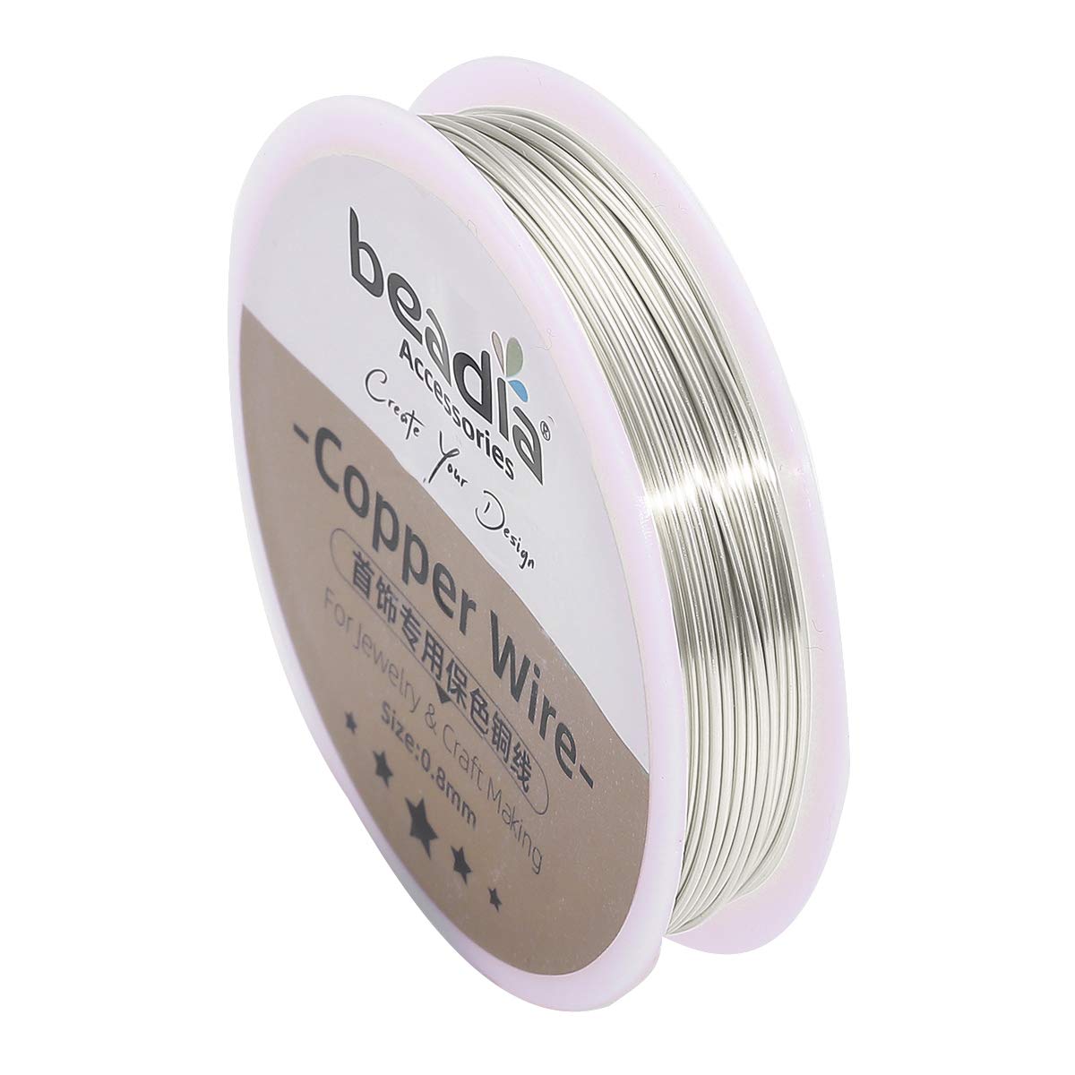 Silver Copper Wire 0.8mm Bead Cord for Bracelet Necklace Charm Beading Jewelry Making 9yard - Crafty Corner