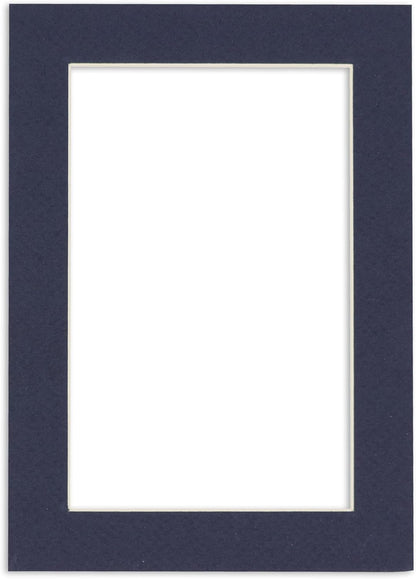 11x14 Mat for 8.5x11 Photo - Precut Navy Picture Matboard for Frames Measuring 11 x 14 Inches - Bevel Cut to Display Art Measuring 8.5 x 11 Inches - Acid Free ONE MAT with Backing Board & Clear Bag