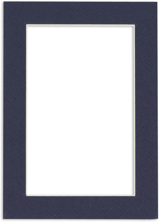 11x14 Mat for 8.5x11 Photo - Precut Navy Picture Matboard for Frames Measuring 11 x 14 Inches - Bevel Cut to Display Art Measuring 8.5 x 11 Inches - Acid Free ONE MAT with Backing Board & Clear Bag