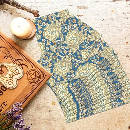 100Pcs William Morris Paper Napkins Disposable Paper Floral Vintage Napkins Decoupage Decorations for Kitchen (100 Count)