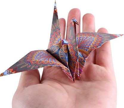 Origami Paper Kit 50 Sheets 70GSM 6 Inch Square Double Sided Color 50 Vivid Japanese Washi Chiyo Colors for Hand Crafts Origami Paper Arts Creativity.Ethnic Style - Crafty Corner