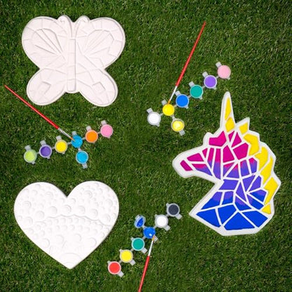 Paint Your Own Stepping Stones Multipack with Butterfly (3 Count)