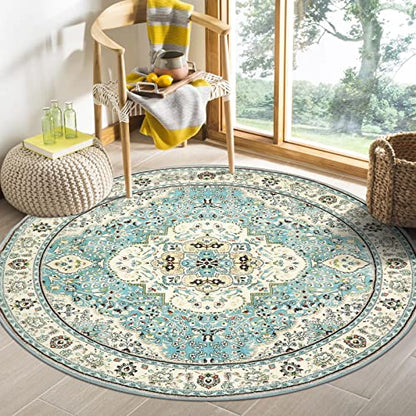 Felice Floral Medallion Round Rug