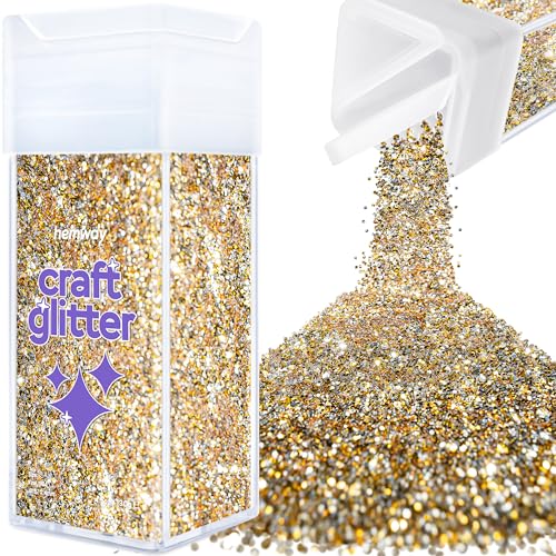 Craft Glitter Shaker Gold Silver 130g Fine (4.6 Ounce)