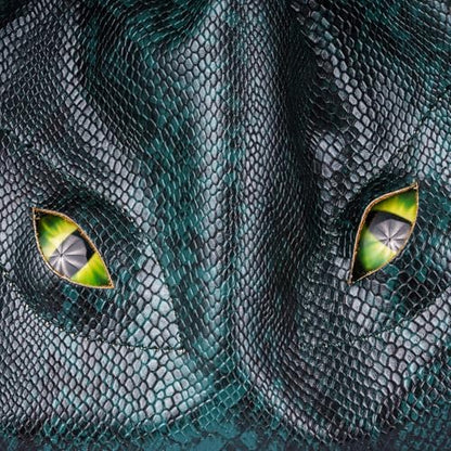 Large DND Dice Bag Leather Dice Storage Bag Dark Green D&D Drawstring Pouch with Pockets for RPG Table Games (4.5 Ounce)