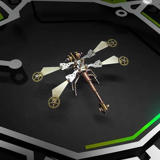 Mechanical DIY Kits Puzzle Dragonfly Model Handmade Personalized Gifts Adult Craft Kits,Metal Building Hobby Kits DIY Projects Arts and Crafts, Cool Ideas for Birthday(Gear Dragonfly)
