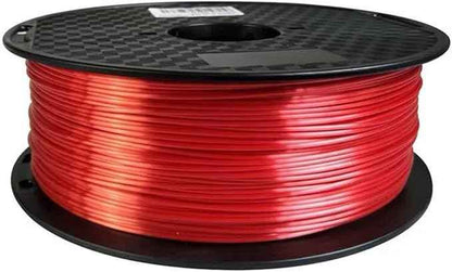 Red Silk PLA 3D Filament 1.75mm, 500g/1Kg Options, Silky Shine, Compatible for 3D Printers & 3D Pens(Red 1000g)