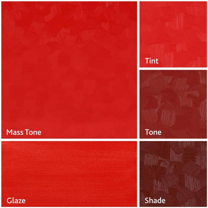 Tusc & Pine Artist Oil Paint - Cadmium Red Medium, 40 ml, Non-Yellowing, Rich & Creamy Consistency, Maximum Pigment Load, Small Batch Milled Oil Paints Made in the USA for Professional Artists