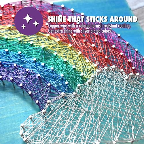 24 Gauge Silver Plated Tarnish Resistant Colored Copper Craft Wire