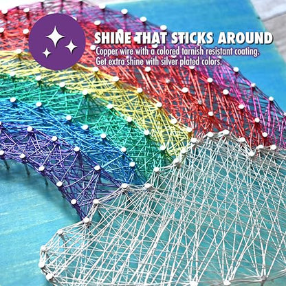 18 Gauge Silver Plated Tarnish Resistant Colored Copper Craft Wire