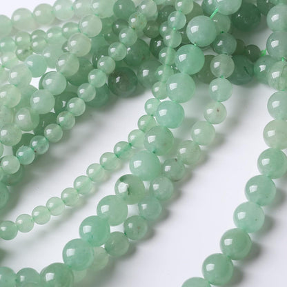 36PCS 10MM Natural Green Aventurine Stone Beads Energy Healing Beads for DIY Jewelry Bracelet Necklace Making for Jewelry Making15Inch…